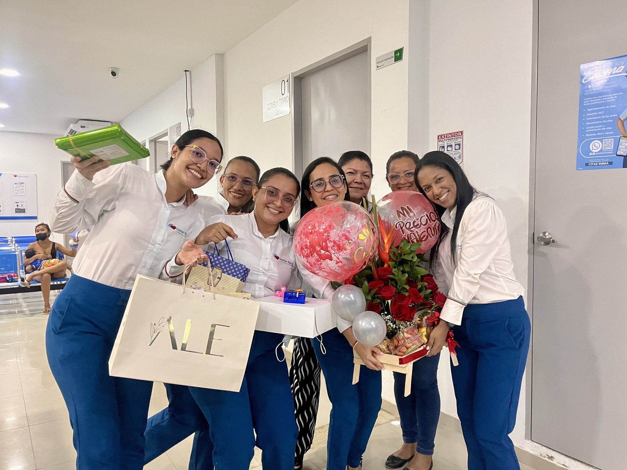 Parte del equipo asistencial de Gestar Salud IPS en una de sus sedes