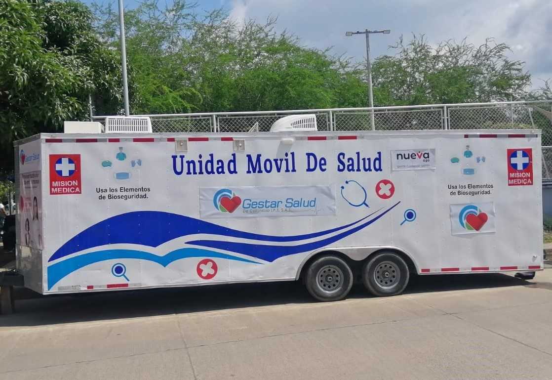 Unidad móvil de salud de perfil